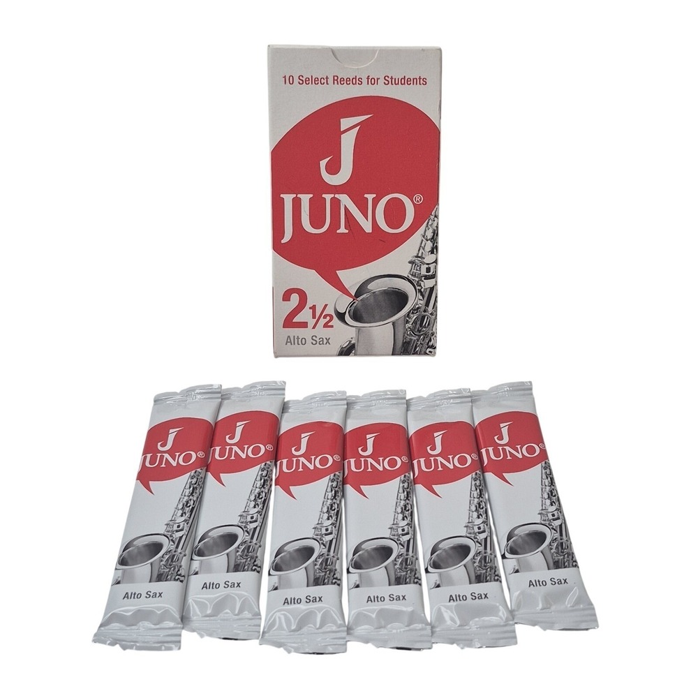 Juno by Vandoren‎ Eb Alto Saxophone Reeds Strength 2 1/2 Box of 6 Reeds